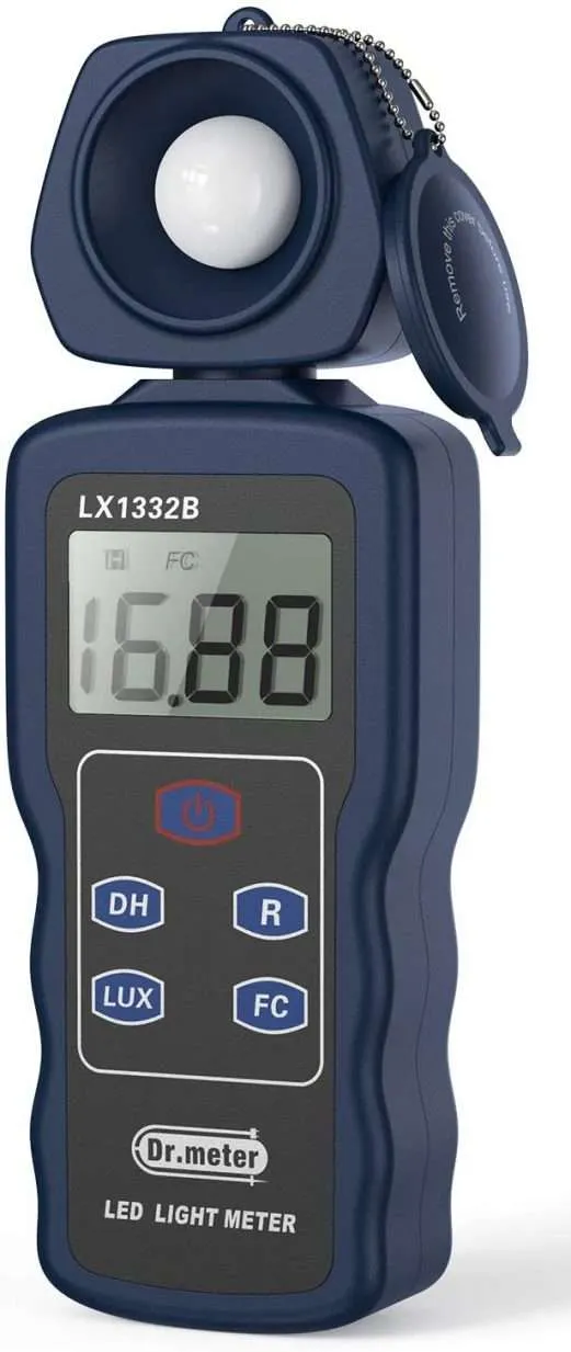 Luxómetro semiprofesional LX1332B con sensor giratorio 270 grados