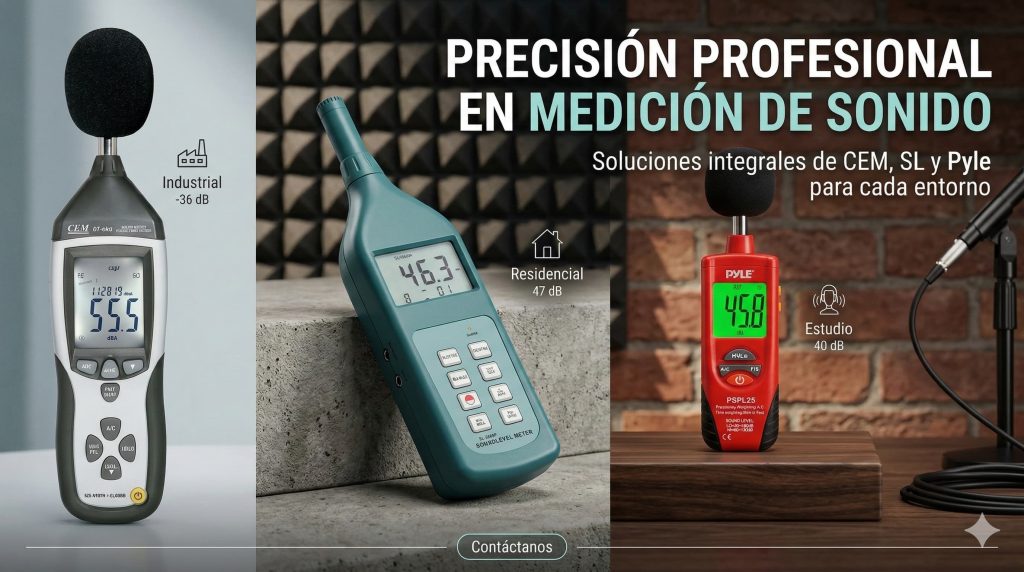 Sonometros profesionales alcomax